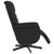 Massage Recliner Chair with Footrest Black Faux Leather