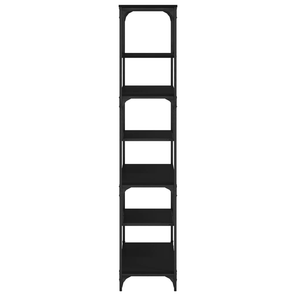 Bookcase Black 81x36x176 cm Engineered Wood