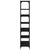 Bookcase Black 81x36x176 cm Engineered Wood