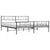 Metal Bed Frame without Mattress with Footboard Black 183x203 cm King
