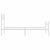 Metal Bed Frame without Mattress with Footboard White 107x203 cm King Single