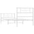 Metal Bed Frame without Mattress with Footboard White 107x203 cm King Single