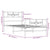 Metal Bed Frame without Mattress with Footboard White 107x203 cm King Single