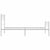 Metal Bed Frame without Mattress with Footboard White 107x203 cm King Single
