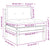Garden Sofa Armless with Cushions 2 pcs Wax Brown Solid Wood Pine
