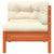 Garden Sofa with Cushions and Footstool 3-Seater