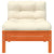 Garden Sofa with Cushions and Footstool 3-Seater