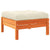 Garden Sofa with Cushions and Footstool 3-Seater