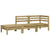 Garden Sofa with Cushions and Footstool 3-Seater