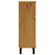Shoe Cabinet FLAM 59.5x35x107 cm Solid Wood Pine