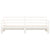 Daybed with Trundle without Mattress White 90x190 cm Solid Wood