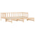 Day Bed with Trundle without Mattress 90x190 cm Solid Wood