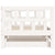Daybed with Trundle without Mattress White 90x190 cm Solid Wood