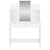 Dressing Table with Mirror White 96x39x142 cm