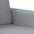 3-Seater Sofa Light Grey Fabric 180 cm