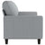 3-Seater Sofa Light Grey 180 cm Fabric