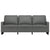 3-Seater Sofa Dark Grey 180 cm Fabric