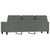 3-Seater Sofa Dark Grey 180 cm Fabric