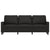 3-Seater Sofa Black 180 cm Velvet