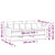 3-Seater Sofa Light Grey 180 cm Fabric