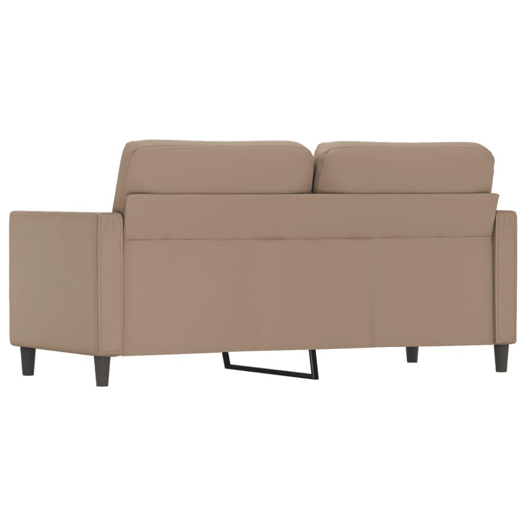 2-Seater Sofa Cappuccino 140 cm Faux Leather