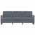3-Seater Sofa Dark Grey Velvet 180 cm