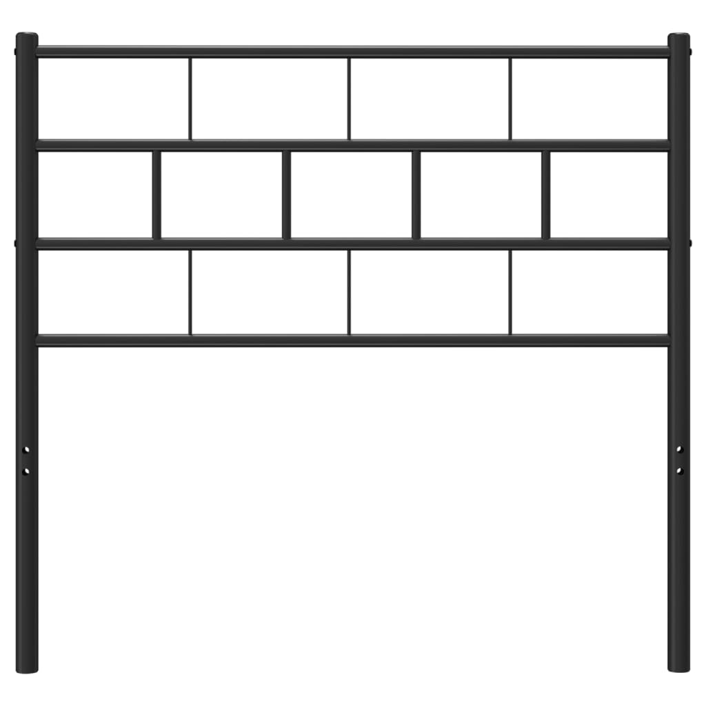 Metal Replace Headboard Black 107 cm