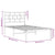 Metal Bed Frame without Mattress with Headboard White 90x190 cm