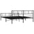 Metal Bed Frame without Mattress with Footboard Black 183x203 cm King