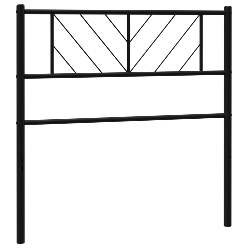 Metal Replace Headboard Black 107 cm