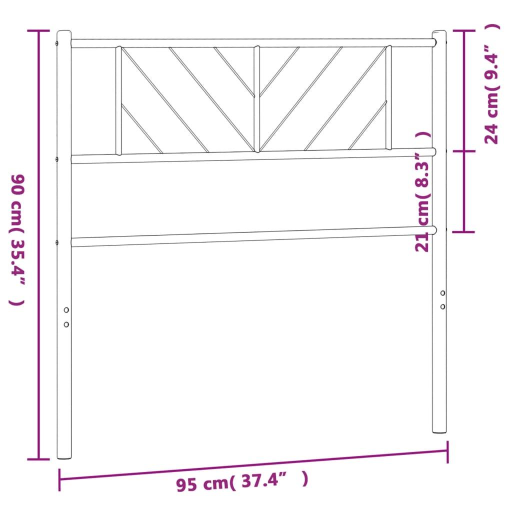 Metal Replace Headboard White 90 cm