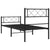 Metal Bed Frame without Mattress with Footboard Black 107x203 cm King Single