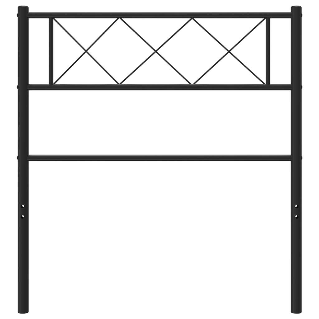 Metal Replace Headboard Black 107 cm