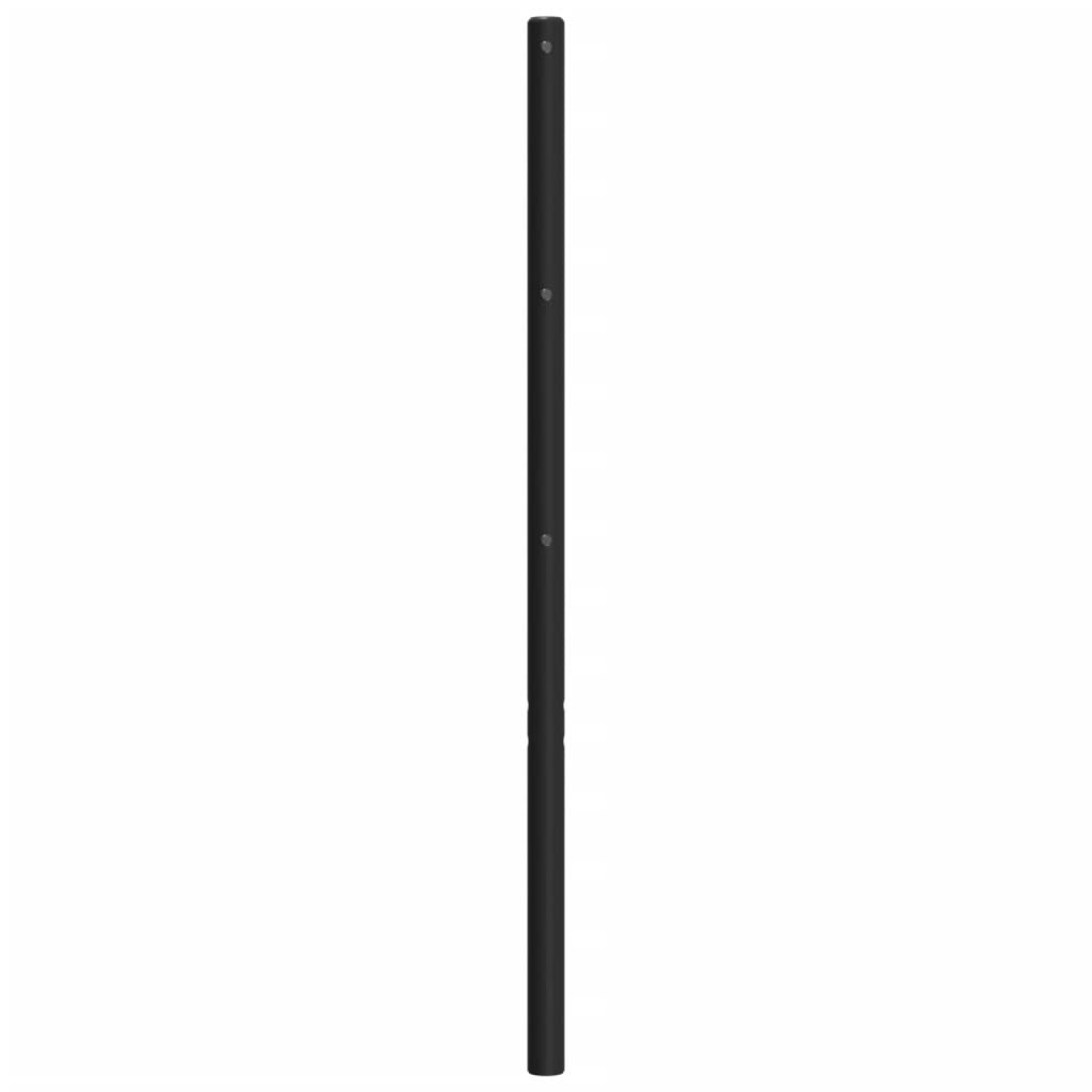 Metal Replace Headboard Black 150 cm