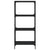 Bookcase 4-Tier Black 59x35x132 cm Engineered Wood