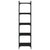 Bookcase 5-Tier Black 40x30x154 cm Engineered Wood