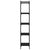 Bookcase 5-Tier Black 40x30x154 cm Engineered Wood