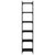Bookcase 6-Tier Black 40x30x188 cm Engineered Wood
