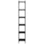Bookcase 6-Tier Black 40x30x188 cm Engineered Wood