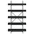 Bookcase 5-Tier Black 100x33x180.5 cm Engineered Wood