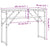 Console Table with Shelf Black 105x30x75cm Engineered Wood