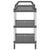 3-Tier Trolley Grey 99x50x96 cm Aluminium