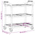 3-Tier Trolley Grey 99x50x96 cm Aluminium