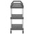 3-Tier Trolley Grey 81x41x92 cm Aluminium