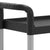 3-Tier Trolley Black 77x34x72 cm Aluminium