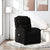 Massage Recliner Chair Black Fabric