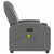 Massage Recliner Chair Dark Grey Fabric