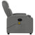 Massage Recliner Chair Dark Grey Fabric