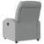 Massage Recliner Chair Light Grey Fabric