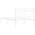 Metal Bed Frame without Mattress with Headboard White 107x203 cm King Single